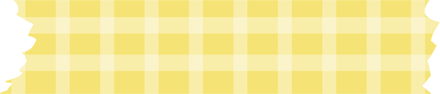 Yellow Checkered Washi Tape Strip